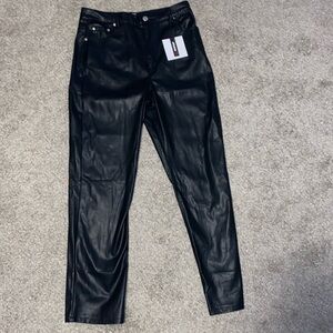 Leather Pants- never worn. Size: 6/28. Brand: Bootcut Redstar.